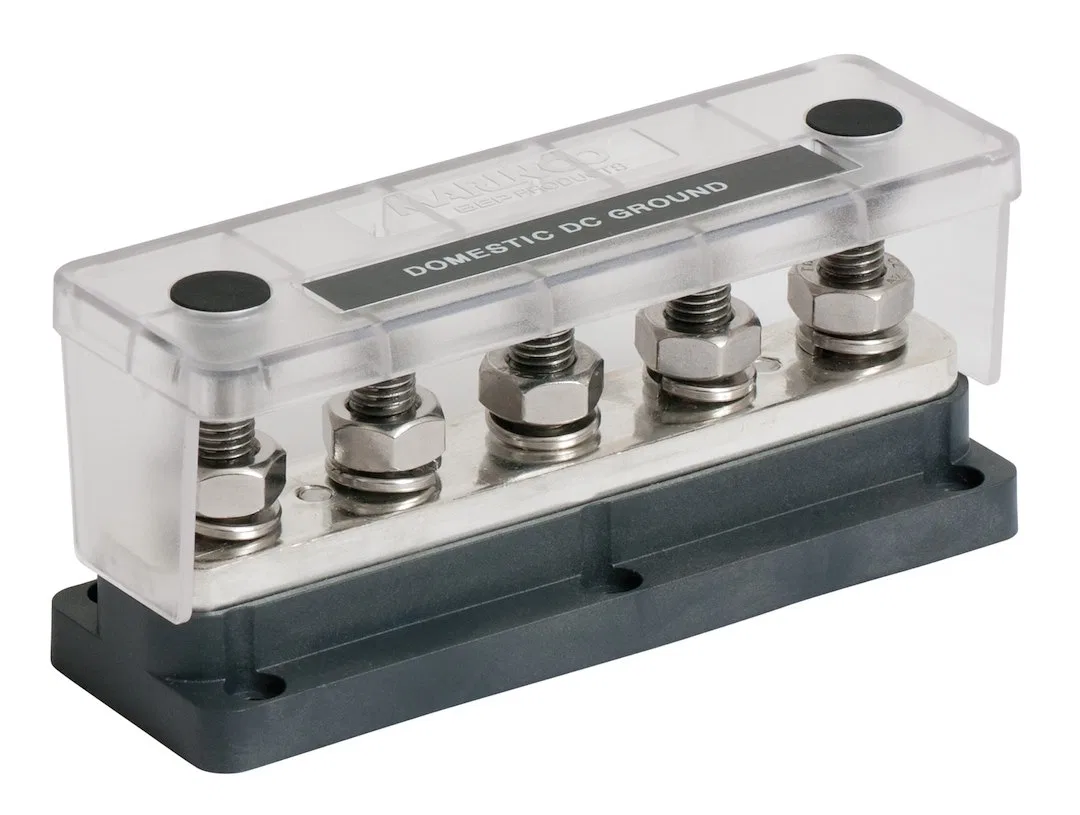 777-BB5S-650 – BEP Busbar, Flat Strip Type 5 Terminal Points 650 Amp Maximum Without Insulated Cover 5.8 Inch Length ...